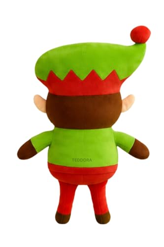 Image of Christmas Santa Clauss Jingle Boy Soft Toy for Girls Boys Kids, Claus Stuffed Baby Teddy Gift Birthday, 25 cm