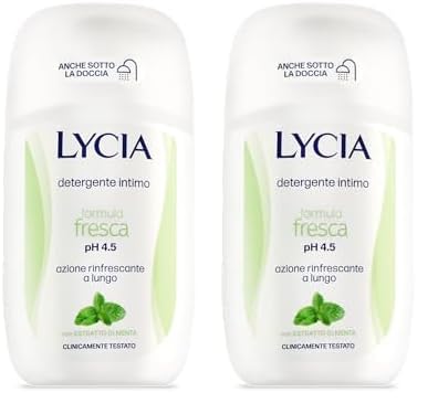 Lycia - Detergente Intimo Formula Fresca, pH 4.5, Azione Rinfrescante, 200 ml (Confezione da 2)