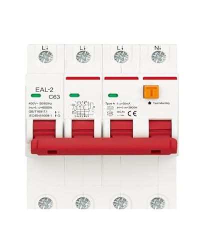 Disjoncteur électronique courant résiduel Type AC 2P 32A protection fuite 30mA