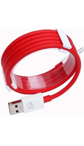 Image of Si Original Dash /Warp USB Type C Data Sync Fast Charging Charger Cable for One Plus 12 5G,12r,11,11r,10r,10t,10,10 pro,9 Pro,8,8T,7t,7t Pro,6,5, Nord (DashType C Cable)