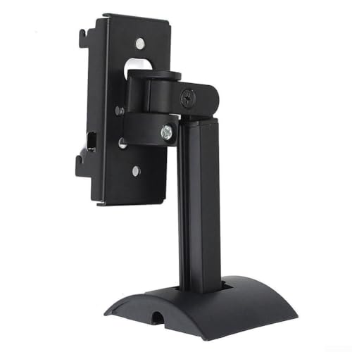 Soporte de pared giratorio inclinable para altavoz Bose Cube, soporte de altavoz ajustable en ABS, altavoz de esquina para fijación de pared, estante de audio (negro)