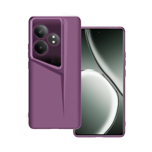 Image of Amazon Brand - Solimo Ultra-Thin Blade Runner Series Matte Finished Camera Protection Soft Back Cover for Realme GT 6 | Realme GT 6T 5G - Purple