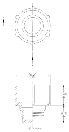 Image of Caplugs PDO-105 - PDO Series - Plastic Threaded Plugs for SAE O-Ring Ports, 1000 Pack, to Plug Thread Size 1 /2 inch - 20, High-Density Polyethylene (PE-HD), Red (99191594)
