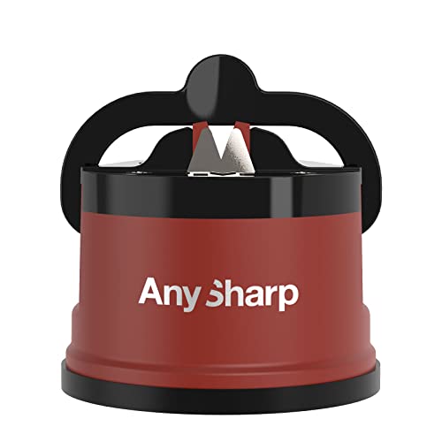 AnySharp Mejor afilador de cuchillos del mundo global, ediciones, rojo ladrillo Cover