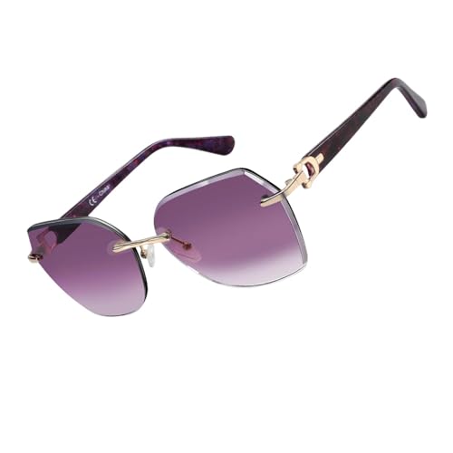 Lunettes de soleil pour femmes sans monture idéales en terrasse ou plage