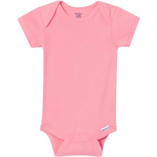 Image of Gerber Baby Girls' 8-pack Short Sleeve Onesies Bodysuits