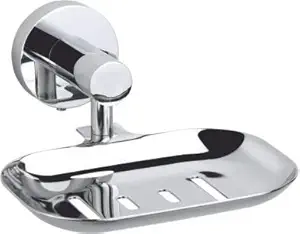 U-S-F BATH ACCESSORIES Single Soap Holder for Bathroom, Soap Stand for Wash Basin, Soap Dish Holder Wall Mounted, 304 Stainless Steel Bathroom Accessories (Chrome Finish)