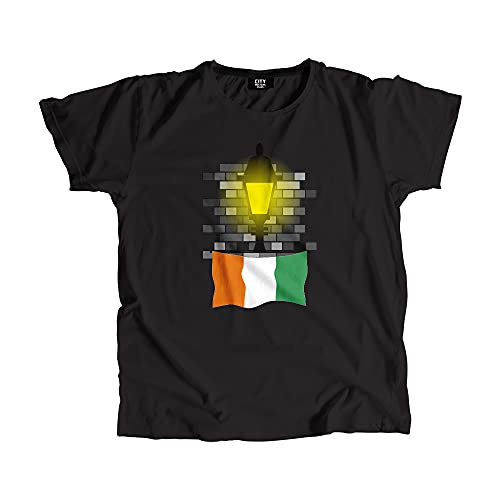 T-shirt Côte d'Ivoire Street Lamp Bricks en coton premium coupe unisexe
