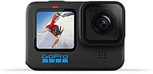 GoPro HERO10 Black - Cámara de acción a Prueba de Agua con LCD Frontal y Pantallas traseras táctiles, Video 5.3K60 Ultra HD, Fotos de 23MP, transmisión en Vivo de 1080p, cámara Web, estabilización