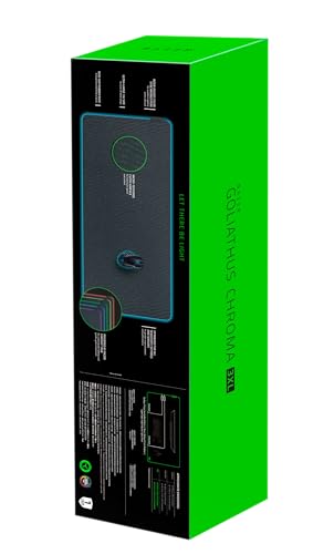 Razer Goliathus Chroma 3XL - Soft Gaming Mouse Mat (Micro-Textured Cloth Surface, Chroma RGB, Optimized for All Sensitivity Settings and Sensors, Inter-Device Color Synchronization) Black - Image 10