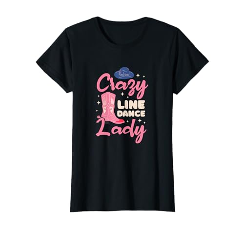 Line Dance Lady Cowgirl Western Dancer Line Dancing T-Shirt