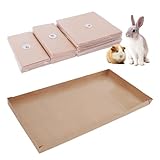 LWYMX Disposable Guinea Pig Cage Liners, 48' x24 Large Liner Bag for Guinea Pig Cage Bottom, Water-Resistant Kraft Paper (4Pack)