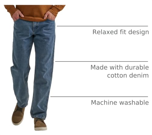 Image of Wrangler Authentics Men's Classic 5-Pocket Relaxed Fit Cotton Jean