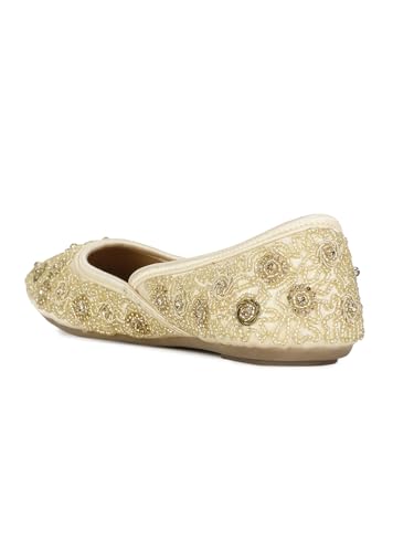 Image of Marie Claire Womens Peach Flat E 23 Ballet Flat