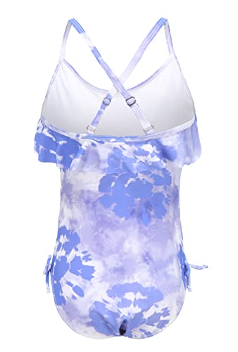 Girls One Piece Swimsuits Tie Dye Bathing Suit Hawaiian Summer Swimwear for Girls 3-16 Years2