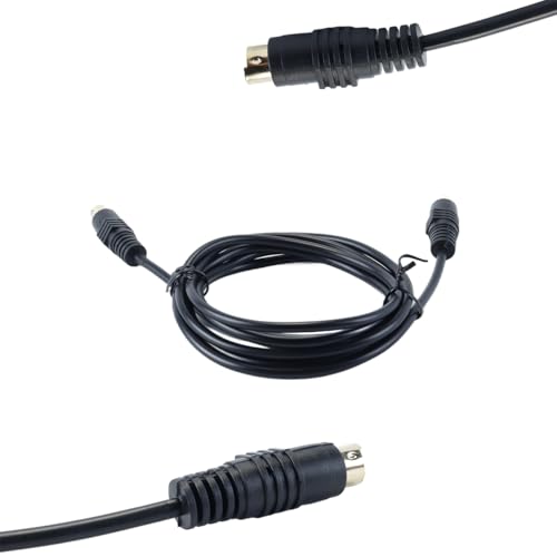 Hoite S-Videokabel, Mini-DIN, 4-polig, Stecker auf Stecker, vergoldeter Anschluss für Player, Camcorder, Laptops, TV-Monitor, Videoübertragung (1,8 m, 6 Fuß)