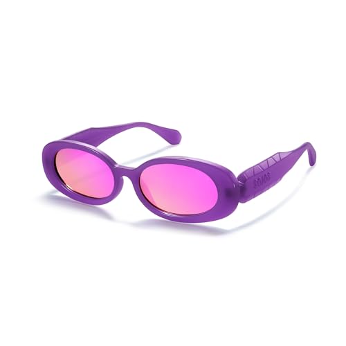 Image of SOJOS Ocean Collection Retro Oval Polarized Sunglasses Women Men SUNLIGHT