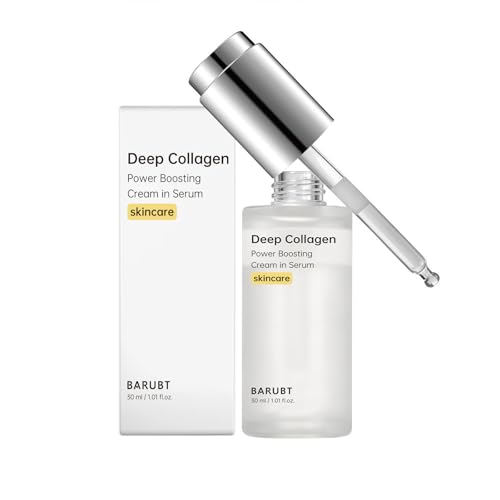 Deep Collagen Anti Wrinkle Cream in Serum 30ml, Deep Moisturizing Essence with Hyaluronic Acid For Soft/Smooth Skin, Reduces Dryness & Fine Lines, Boosts Elasticity, Korean Skincare, 1.01 fl.oz