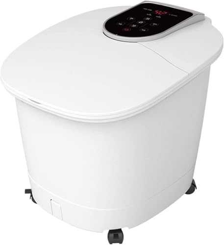 Masajeador de pies Foot Spa/Bath con rodillos motorizados, masaje Shiatsu, masaje surf, calor, control de temperatura, temporizador, pantalla LED para alivio de estrés en los pies miniatura 1