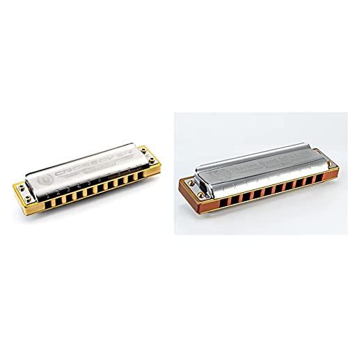 Hohner M2009016X Marine Band Crossover C Mundharmonika & M200508X Marine Band Deluxe G Mundharmonika