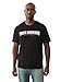 True Religion Men's Short Sleeve Flock Buddha Tee – Crewneck Graphic T-Shirt- Jet Black, L