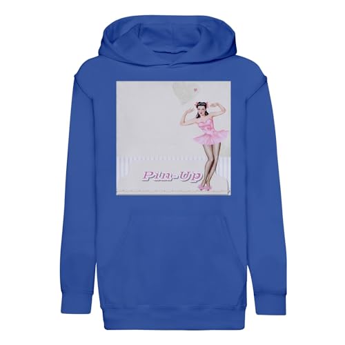 Sweat à capuche enfant original et durable au design vintage pin up rose