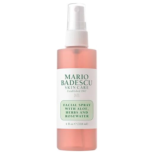 Mario Badescu Facial Spray with Aloe, Herbs and Rosewater for All Skin Types | Face Mist that Hydrates, Rejuvenates & Clarifies | 4 FL OZ