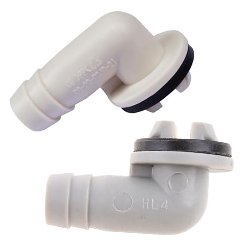 XFUYI Unidad Externa de Aire Acondicionado Conector de Manguera de Drenaje Codo de 15 mm con Anillo de Goma para la mayoría de los plásticos domésticos