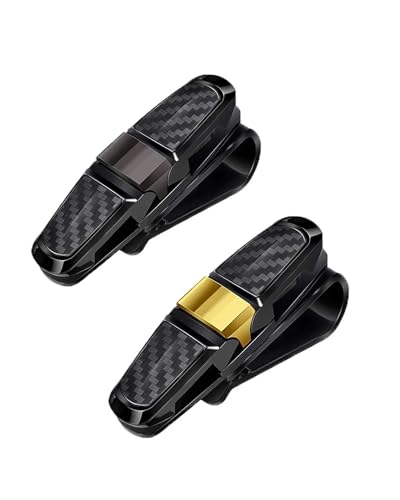 Étui à lunettes de soleil pour voiture haut de gamme double protection clip