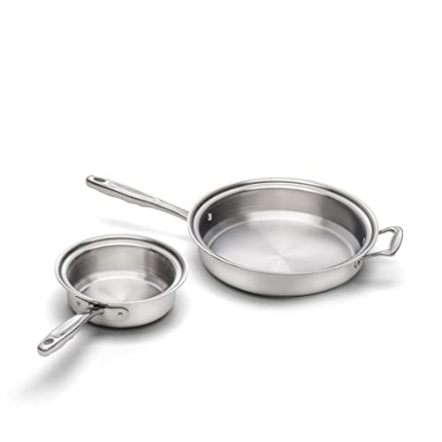 360 Stainless Steel Cookware Set (4 Piece Set), Handcrafted In The Usa, Induction Cookware, Waterless Cookware, Oven Safe, Stainless Steel Cookware (4 Piece Set) #TOP1