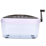 Atyhao Trituradora Manual, trituradora de Papel de Escritorio Multifuncional Mini portátil Negro A4 Trituradora Manual Documentos Herramienta de Corte de Papel