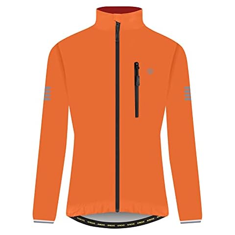 Proviz Men's and Women's Reflective Lightweight Unisex Windproof Cycling Jacket Hi Visibility Coat, Orange, XX-Large Cover