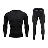 Guoegh Thermounterwäsche für Herren Skiunterwäsche Warme...