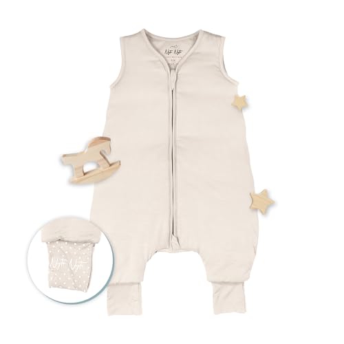 Image of Toddler Sleep Sack Sleeveless Wearable Blanket | Soft, lightweight design with adjustable foot cuffs, anti-slip grips, and all-night comfort for active little sleepers.