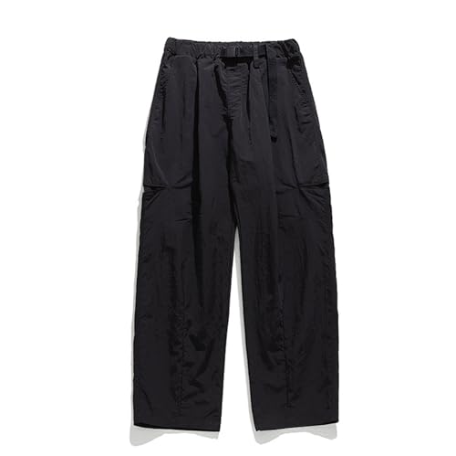 Pants for Men Fashion Cargo Trousers Wide Leg Baggy Pants Casual Teenage Boys Vintage Streetwear Manly Mens Clothing Black3