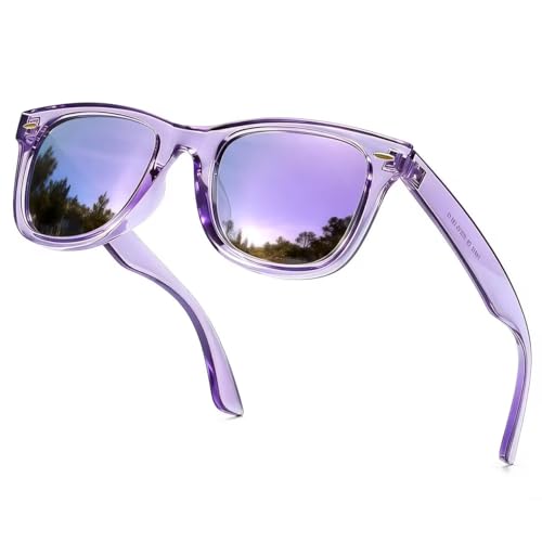 SIPHEW Polarized Sunglasses for Women & Men - UV400 Mirrored Beach Eyewear, Designer Unisex Fashion Sunglasses Medium Fit