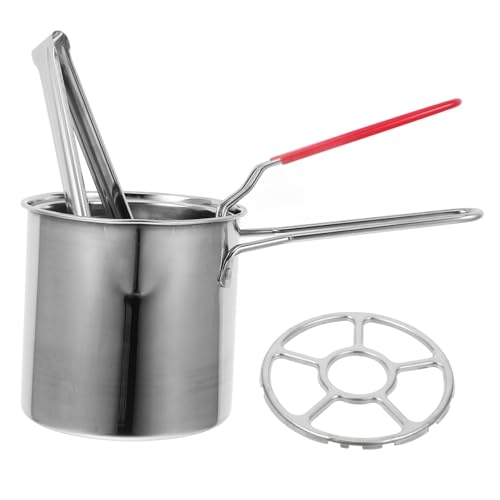 Homoyoyo 1set Mini Friggitrice Acciaio Inossidabile Con e Per Gas Pot Per Friggere e Olio Per e Domestica