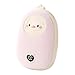 KiBcsLic Electric Hand Warmer 3 Temperature Settings Adjustable Ntc Constant Temperature for Cold Winter Festival Trip, Light Pink