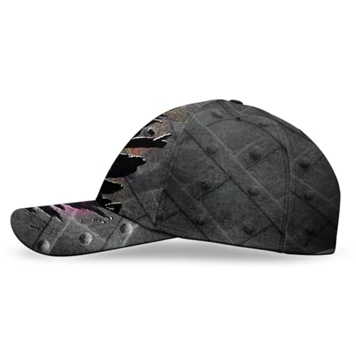 Image of American Skull Cap for Men, Skull Us Skeleton Gothic Horror, Summer Hats Fashion for Men Women, One Size