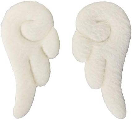 Beaupretty 1 Pair Plush Angel Wings Hair Clip Kawaii Cute Adorable Hair Barrettes Bobby Pin Hair Accessories for Anime Cosplay Girls Women (White)