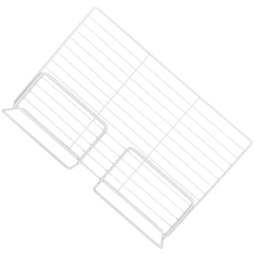 Rangement pour organisation alimentaire en réfrigérateur avec grille de séparation blanche