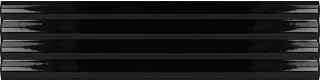1.97 in. x 7.87 in. Glossy Black Ceramic Subway Deco Wall and Floor Tile (4.09 sq. ft./case) (38-Pack)