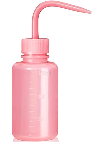Valchoose 150ML Pink Wash bottles squeeze 5.1oz Mini Professional, Water Bottle for Lash Extensions,...