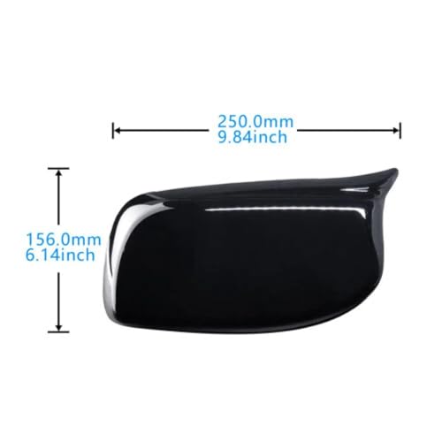 Couvercle de rétroviseur noir brillant pour BMW E60 E61 E63 E64 2004-2007 - 6