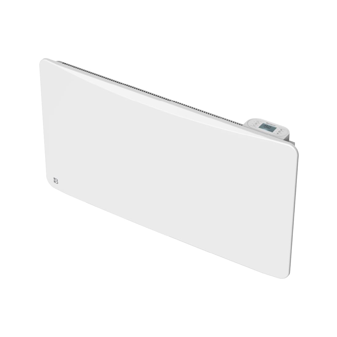 BESTHERM - Stały grzejnik elektryczny z suchym bezwładnościowym żeliwem + folia + plug & play 1500 W Bestherm ALMEA pozioma biel