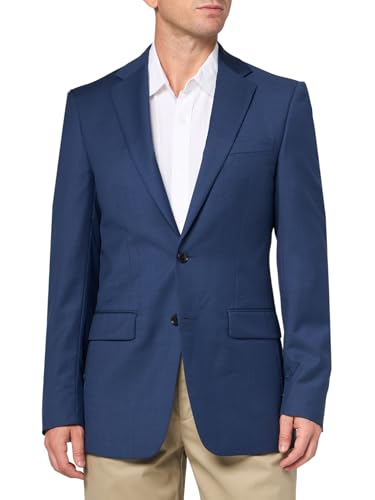 Calvin Klein Men's Slim Fit Suit Separates, Solid Medium Blue, 42 Regular