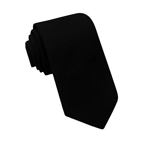 Image of Kebocis Mens Solid Color Cotton Necktie for Men