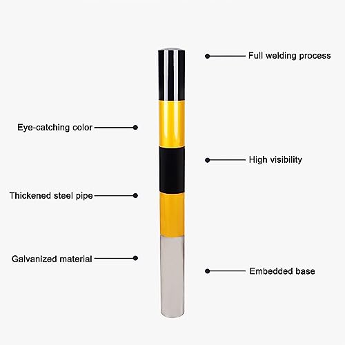 Borne de signalisation robuste en acier de 1.5 mm pour aménagement durable