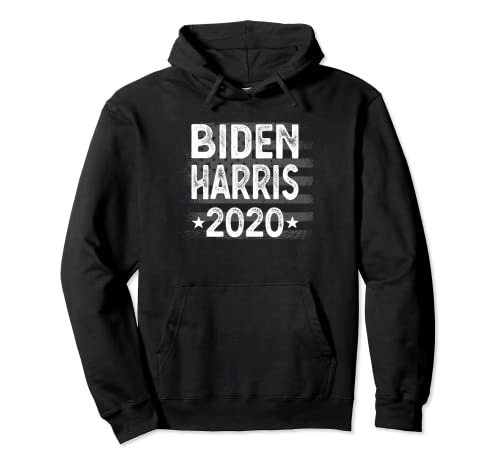 Biden Harris 2020 distressed Biden Harris vote election 2020 camisola com capuz, Preto, S