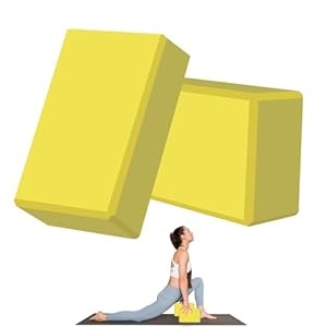 MBHKRRS 9″x6″x3″ Yoga Blocks, Soft Non-Slip Surface Premium Foam Blocks, Supportive, Lightweight, Odor Resistant, Yoga Accessories for Pilates Meditation General Fitness Stretching Toning